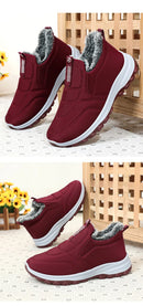 Winter Women Boots Outdoor Snow Boots Warm Lightweight Cotton Boot Non-slip Hiking Walking Shoes Fur Comfortable Women Ankle Boo