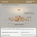 DecorBites™ Gingko Leaf Chandelier: Modern Luxury Art Decor for Home, Restaurant & Bar