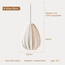 DecorBites™ Japanese Wabi-Sabi Pleated Fabric Pendant Lights for Dining Room & Bedroom