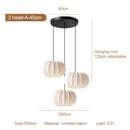 DecorBites™ Japanese Wabi-Sabi Pleated Fabric Pendant Lights for Dining Room & Bedroom