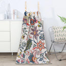 DecorBites™ Cotton Gauze Floral Adult Bath Towel - Quick-Dry & Soft