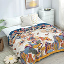 DecorBites™ Cozy Gauze Cotton Throw Blanket