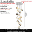 DecorBites™ Crystal LED Ceiling Chandelier for Living Room, Bedroom, Dining, and Kitchen