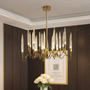 Decorbites crystal branch chandelier gold dining room led light