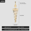 French gold decorbites crystal chandelier dining room cascading light