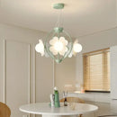 DecorBites™ LED Flower Chandelier: French Retro Style for Bedroom, Living Room, Restaurant