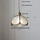 DecorBites™ Butterfly Glass Flower LED Pendant Lamp – Tiffany Style Adjustable Hanging Lamp