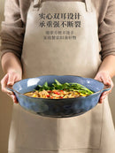 DecorBites™ Large Ceramic Fish Bowl for Noodles and Soup
