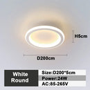 DecorBites™ LED Ceiling Lamp: Square Round Indoor Lighting, Bedroom, Entrance Hall, Neutral/Cool/Warm White
