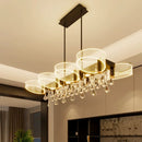 DecorBites™ Acrylic Lustre Chandelier for Living Room, Bedroom, Kitchen - Hanging Ceiling Lamps