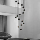 DecorBites™ Globe Lens Metal Chandelier for Living Room Kitchen Bedroom Cafe Staircase Villa