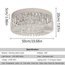 DecorBites™ Crystal Ceiling Chandelier: Modern LED Round Pendant Lamp for Luxury Home Decor