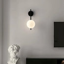 DecorBites™ Gold LED Glass Ball Wall Lamp: American Style Aisle Sconce for Bedroom, Study, and Corridor