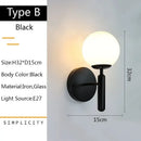 DecorBites™ Glass Ball LED Wall Lamp for Bedroom and Living Room