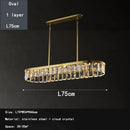 DecorBites™ Cloud Mist Crystal Chandelier for Home Hotel Stainless Steel Pendant Lamp