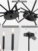 DecorBites™ Industrial Retro Chandelier Lighting for Kitchen Dining Room with 8 Heads