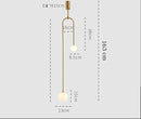 DecorBites™ Gold Glass Ball Pendant - Modern Hanging Lamp for Living Room Bedroom