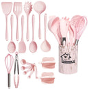 DecorBites™ 18Pcs Silicone Kitchen Utensils Turner Spatula Measuring Spoon Cooking Tool Set