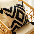 DecorBites™ Geometric Embroidered Cushion Cover - Elegant Home Sofa Decoration