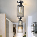 DecorBites™ Black Metal Cage Farmhouse Ceiling Light, E27 Base for Hallway, Porch, Bedroom