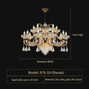 DecorBites™ Crystal Candle Chandelier for Home Living Room Dining Bedroom