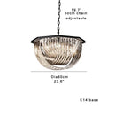 DecorBites™ Glass Crystal Pendant Lights for Kitchen Island Bar - Elegant Luxury LED Lamps