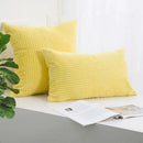 DecorBites™ Corduroy Striped Cushion Cover 30-60cm Soft Comfortable Throw Pillow Case Home Decor