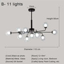 DecorBites™ Glass Ball Pendant Chandelier for Living Room Bedroom Dining Room