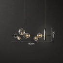 DecorBites™ Glass Ball Pendant Lamps for Dining Room Kitchen Chandelier Lighting