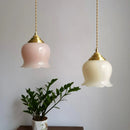 DecorBites™ Glass Copper Led Pendant Light: Nordic Modern Loft Decor for Bedroom, Kitchen, Bar