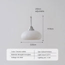 DecorBites™ Cream Glass Nordic LED Pendant Light for Home Decor and Lighting