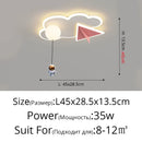 Whimsical astronaut cloud ceiling chandelier light bedroom led decor