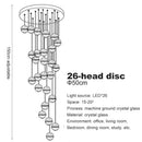 DecorBites™ Crystal Ball Chandelier Pendant Light for Staircase Hallway Bar Décor