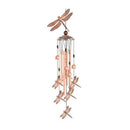 Butterfly Bird Wind Chimes Outdoor Hanging Creative Shape Metal Windchime Crisp Sound Tube Wind Chime Pendant Garden Ornament
