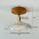 DecorBites™ Glass Copper LED Ceiling Lamp Modern Style for Home Decor and Restaurant
