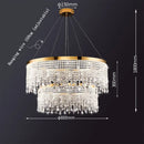 DecorBites™ Crystal Chandelier: Modern Nordic LED Pendant Lighting Fixture for Luxe Home Decor