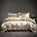 DecorBites™ Damask Jacquard Egyptian Cotton Luxury Bedding Set