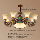 DecorBites™ Classical Resin Chandelier for Luxurious Living Room, Dining Room, and Bedroom Lighting