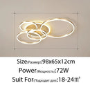 DecorBites™ Gold LED Chandelier for Living Study Room Indoor Lighting Luminaire