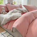 DecorBites™ Cotton Edge Embroidery Bedding Set for Autumn/Winter