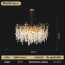 DecorBites™ Crystal Money Tree Chandelier - Modern LED Suspension Light for Luxury Living Areas