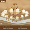 DecorBites™ Crystal Ceiling Chandelier for Modern Luxury Living Room & Hotel Lobby