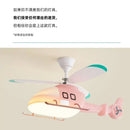 DecorBites™ Helicopter Aircraft Ceiling Fan Children's Chandelier Blue Pink Light Kids' Room