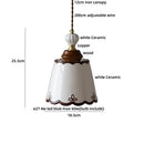 DecorBites™ LED Pendant Lamp Modern Style Home Lighting Living Room Study Bar White Flower Ceramic