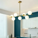 DecorBites™ Bean Glass Chandelier: Modern Magic Lighting for Kitchen Living Room Bedroom