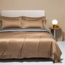 DecorBites™ 120S Natural Fabric Bedding Set Summer Cooling Fitted Sheet Skin Friendly Bedclothes