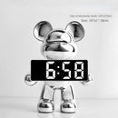 DecorBites™ Elegant Bear Clock Ornament for Home Decor and Living Room Craftmanship