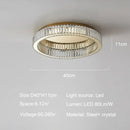 DecorBites™ Gold Crystal Ceiling Light Ring LED - Modern Luxury Indoor Home Lighting