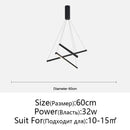 DecorBites™ LED Chandelier: Modern Luster Lighting for Stair Hall Bedroom Room Duplex Building
