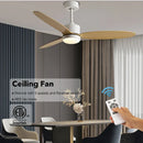 DecorBites™ 52" Modern DC Ceiling Fan with Remote Control for Home and Restaurant